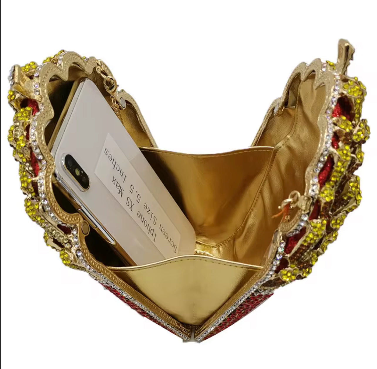French Fries Bling Clutch